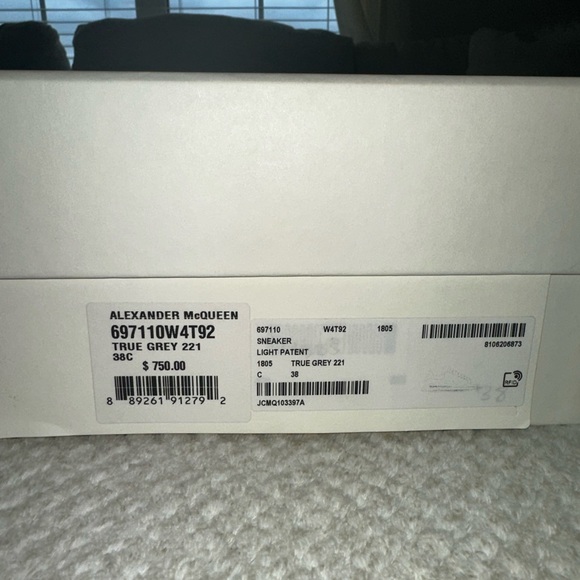 Alexander McQueen “Oversized” sneaker (True Grey) - Picture 4 of 5